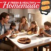 SugarWhisk 2 in 1 Mini Waffle Maker with Removable Plates,