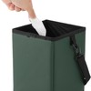 A ABSOPRO Car Trash Can Hanging and Foldable 6.3" Length