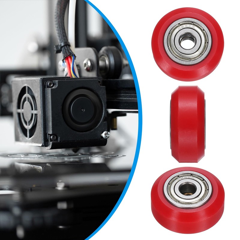 uxcell 4Pcs 3D Printer Wheel with 625ZZ Linear Bearing, 3D