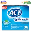 ACT Dry Mouth Lozenges With Xylitol, Soothing Mint Flavor -
