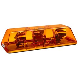Federal Signal 415011-02SC TurboBeam, 15" Mini-Lightbar, Class 1, Permanent Mount with Amber Dome