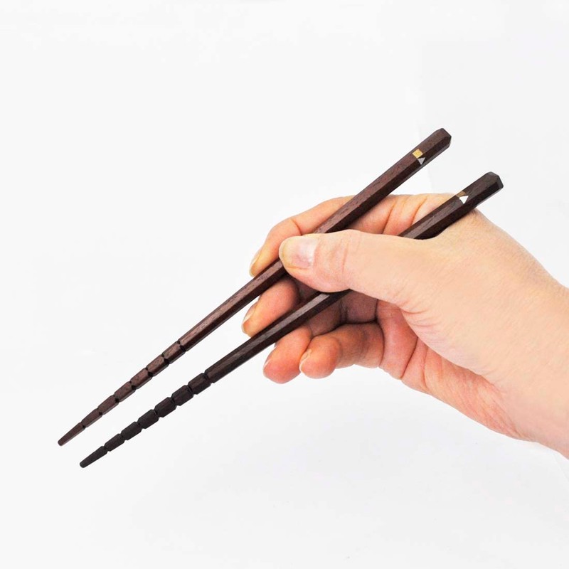 Ishida 10661 Universal Chopsticks with Anti-Slip 18 Brown