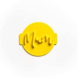 The Cookie Cutter Hub Mum Embosser número 1/sello para cupcakes, fondant, arcilla glaseada, decoración de pasteles
