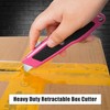 DIYSELF 2 Pack Box Cutter Retractable Heavy Duty Utility Knife,