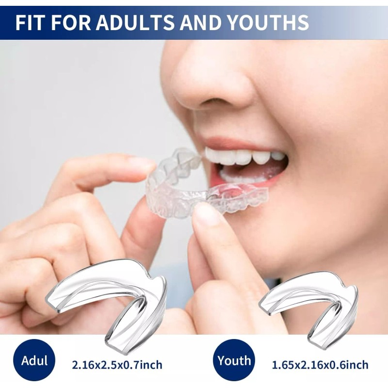 Lumeeno Anti Grinding Night Mouth Guard 2 Sizes 8 Pcs