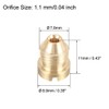 sourcing map 1.1mm Foam Orifice Nozzle Tip, Universal Thread Tips