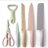 millerhous Set Kit Cuchillos Chef Recubrimiento Cerámica Colores Pastel