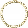 TMGP Chain, Bracelet, 2 Gold Plated Steel Curb with Lobster