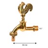 VARIOSAN Gockel 11251 Outlet Valve 1/2 Inch Polished Brass Long