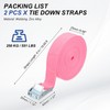 PATIKIL 1" x 20 ft Lashing Strap with Buckles, 2