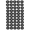 sourcing map Pack of 50 Rubber Round Flat Assortment Size
