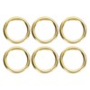sourcing map 6Pcs Napkin Rings, Round Napkin Holders Buckles Serviette