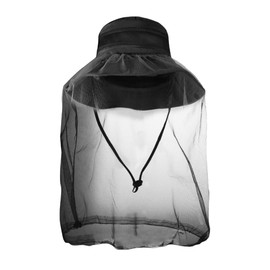 Breathable Mosquito Head Net Hat Wide Brim Sun Protection Bucket Cap Quick Drying Beach Fisherman Hat Outdoor Sports Hats for Fishing Hiking Camping Gardening Black