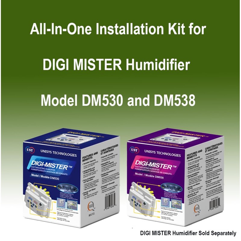 DIGI MISTER Humidifier Installation Kit for DM530/DM538 Humidifiers