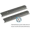 Drawer Slides, URBEST 9 Inch Full Extension 3 Section Ball