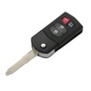 BROVACS Replacement Key Shell Compatible with MAZDA 4 Button Keyless