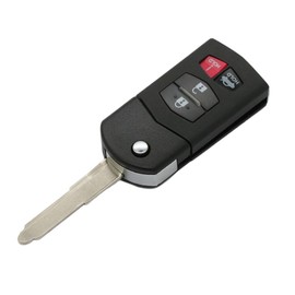BROVACS Replacement Key Shell Compatible with MAZDA 4 Button Keyless Entry Flip Remote Key Case Fob 3+1 BTN PG536D