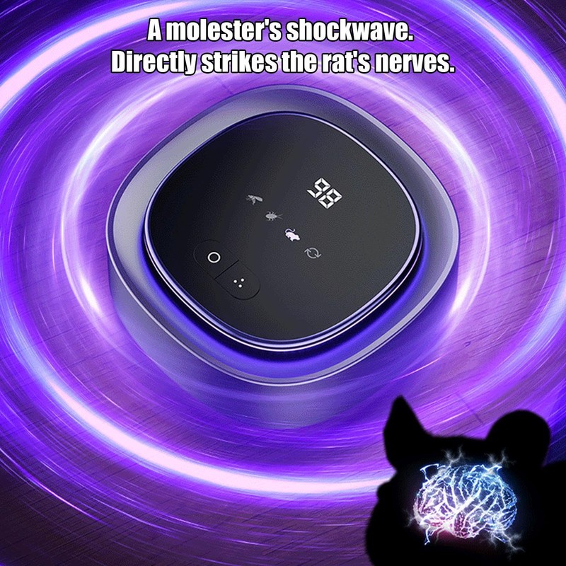Ultrasonic Mice Repeller Indoor,Portable Vole Control Device - Effective Quiet