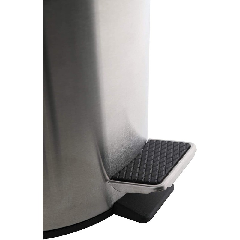 HOMION PEDAL BIN BATHROOM 5L SLIM RECTANGULAR REMOVABLE BUCKET WASTE