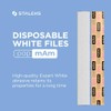 White Disposable papmAm Files for Straight Nail File Staleks Pro