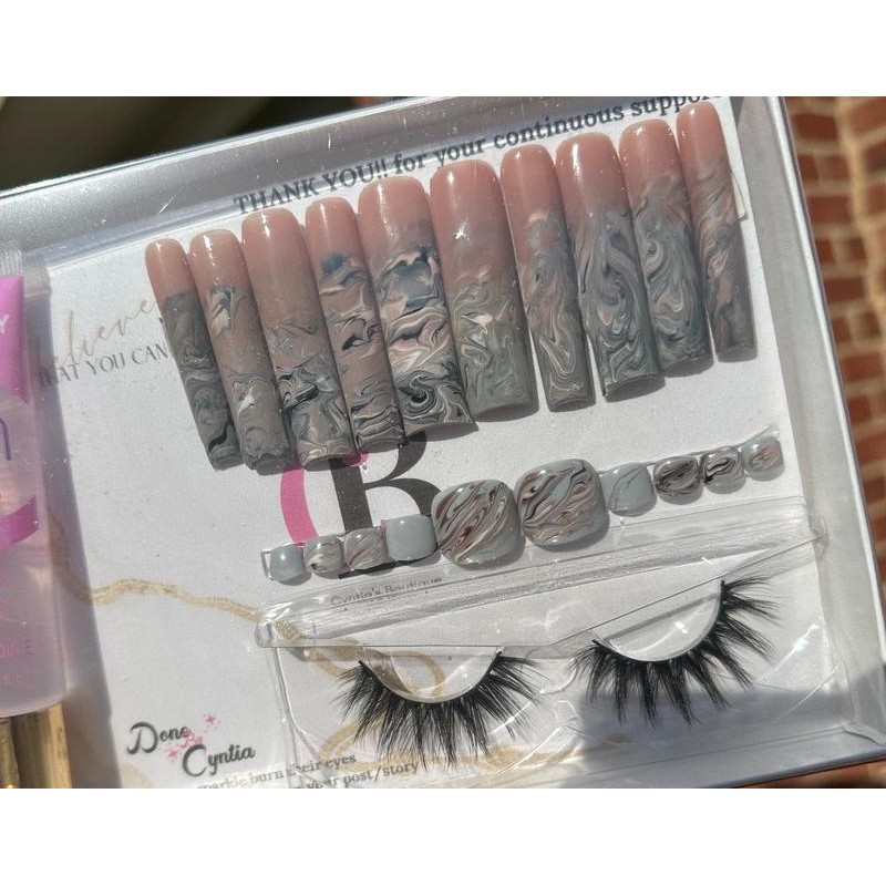 Gloria High Gloss Long-lasting press on nails - Size: S