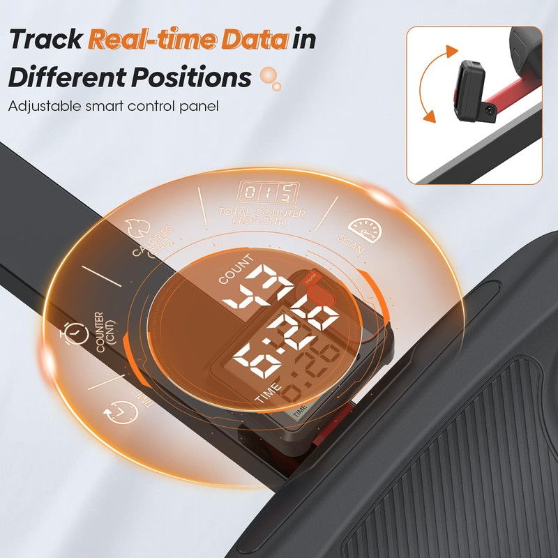 Rowing Machines for Home, 4 in 1 Rowing and Ab