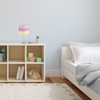 Modern and Cute Multi Coloured Rainbow Stripe Cotton Fabric Lamp