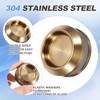 PATIKIL Round Sliding Glass Door Handle, 2 Pack 304 Stainless