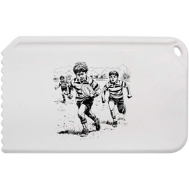 Azeeda 'Kids Playing Rugby' Plastic Ice Scraper (IC00033480)