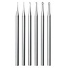 IMCCZONY 6Pcs Cylinder Cone Shape Carving Burr Sets 3/32inch Shank