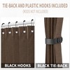 Vatge Door Curtains for Doorways - Brown Curtains for Closets