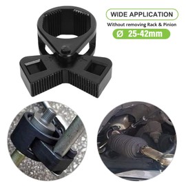 Cocoarm Inner Tie Rod Wrench, Tie Rod End Removal Tool Universal Inner Tie Rod Hex Wrench Cr V Steel 1/2 Inch Square Drive 25 to 42 mm with Non-Slip Texture Design for Cars Trucks SUVs
