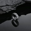 VA JENT Tungsten Rings for Men Stainless Steels Black Engagement