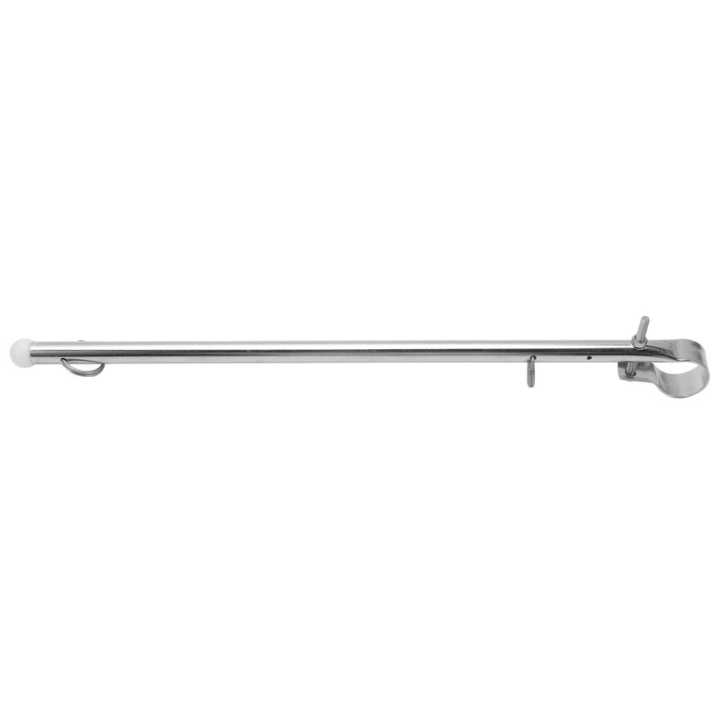 Boat Flag Pole Beautiful Practical Polishing Stainless Steel Rail Mount