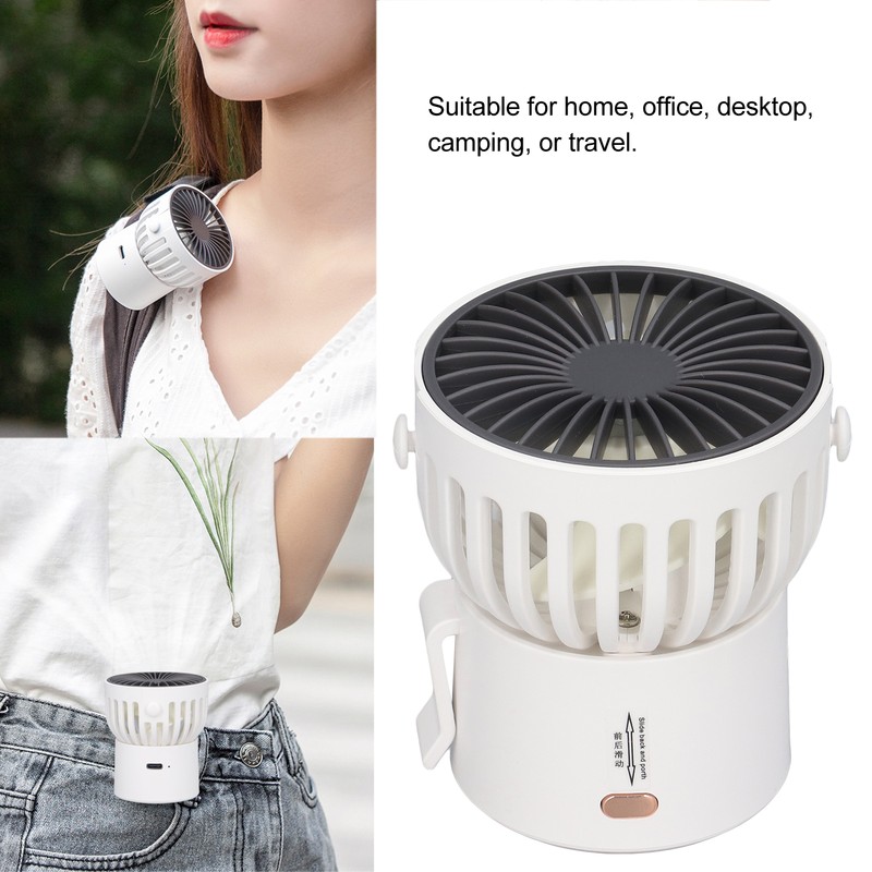 Necklace Fan 3.5W 3 Modes 45 Degrees Up and Down