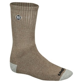 Bamboo Sports - Calcetines de trabajo de bambú premium para absorber la humedad, quitar olores, Caqui, X-Large-XX-Large