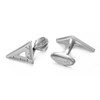 Yoursfs Silver Architect Cufflinks for Men Stainless Steel unique Triangle