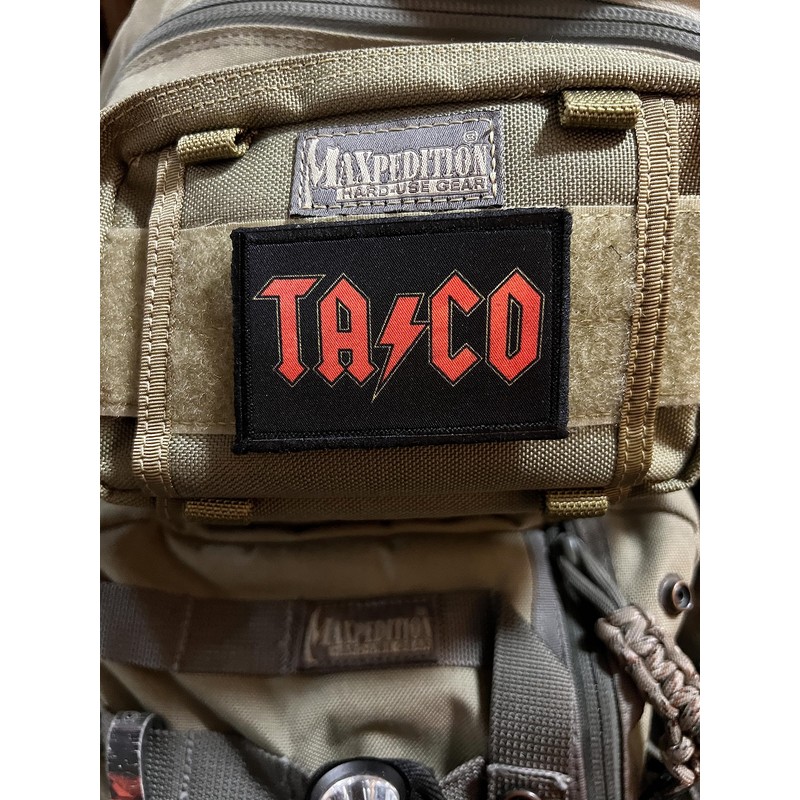 Taco Rock Star Funny Tactical Morale Patch