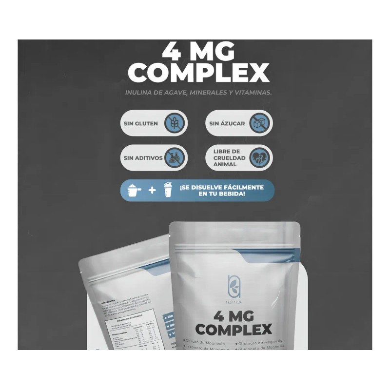 NAIMA 4 MG Complex 150 g, Sabor Natural Suplemento en