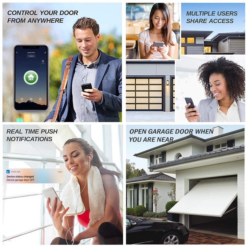 Newgoal Wireless Garage Door Smart Timer Opener Remote Control. Compatible