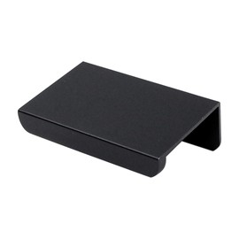 Jetland Cabinets Drawers Edge Pulls - 12-Pack, 2" Overall Length, Black, Concealed Tab Pulls for Kitchen Garage Cabinet Drawers, PW5018B51L