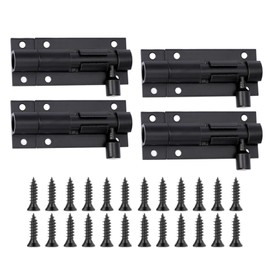 4 Pcs Door Lock Bolts 2 Inch Barrel Bolt Lock, Stainless Steel Door Latch Slide Bolts Lock with Screws, Door Bolts for Internal Doors Bathroom Toilet Shower Garden Bedroom Gate Shed
