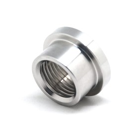 QiiMii 1/2" NPT Female Threaded Stepped Weld Bung Mounting Stainless Steel 304 Fitting (OD 24mm=1") with Top Head (OD 30.5mm=1.2")