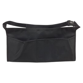 Commercial 3 Pocket Waist Apron Buckle Strap Comfortable Secure Fit. Black
