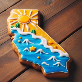 Unbranded California State 5'' Cookie Cutter Metal College Football Birthday Party Graduat