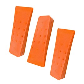 YFFSFDC Forestry Use Cutting Wedges Wedges Wedges Felling Log Splitting Wedges Wedges Chainsaw Accessories [Orange * Set of 3]