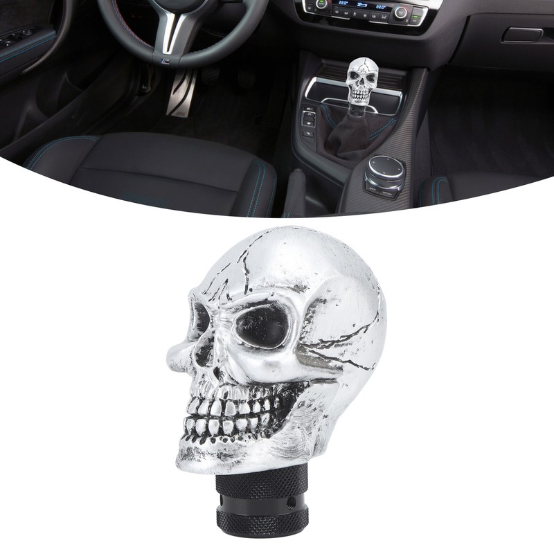 Skull Gear Shift Head Resin Shifter Knob Car Transmission Shifting