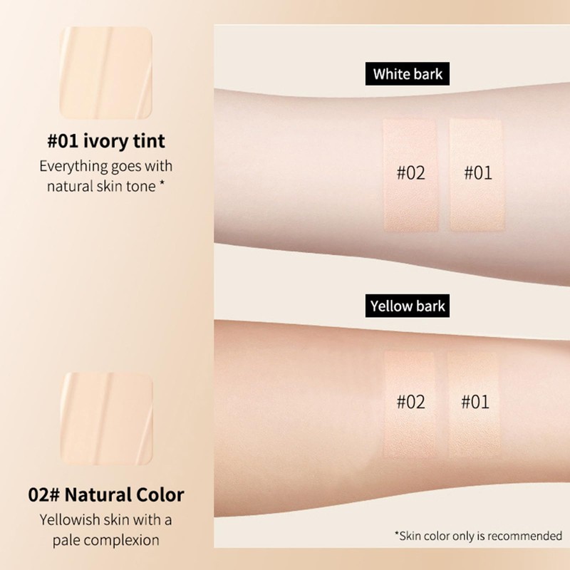 2PC Whitening CC Liquid Foundation, Body Coverage Perfector, for Colour