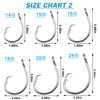 Saltwater Tuna Circle Fishing Hook, Stainless Steel Fishing Hooks 3X