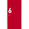 Pack of 5 10cm/3.9" Waterproof House Number Wheelie Bin Stickers